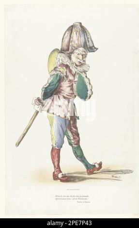 Toneelspeler als komische figuur Polichinelle 1874 - 1876 by Edouard Manet Foto Stock
