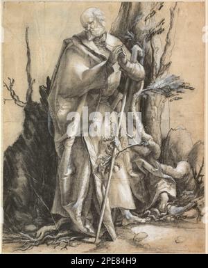 San bearato in una foresta, circa 1516 1510s da Albrecht Dürer Foto Stock