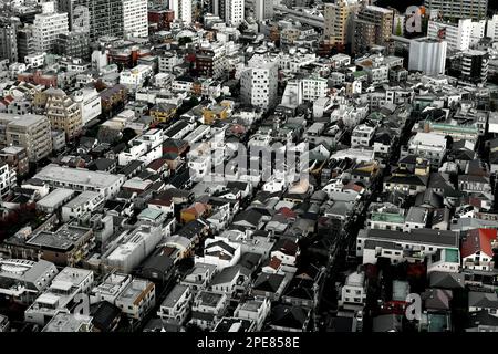 Zona residenziale nel centro di Tokyo, zona Ebisu Foto Stock