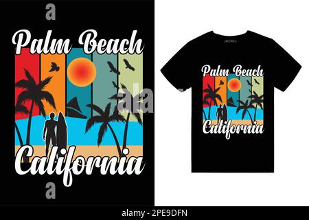 Estate t-shirt design Illustrazione Vettoriale