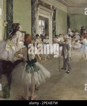 The Ballet Class (1871 - 1874) di Edgar Degas Foto Stock