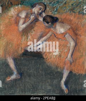 Due ballerini circa 1898 di Edgar Degas Foto Stock