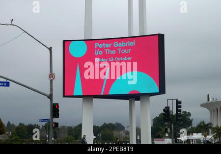 Inglewood, California, USA 11th marzo 2023 Peter Gabriel Concert Marquee al Kia Forum il 11 marzo 2023 a Inglewood, California, USA. Foto di Barry King/Alamy Stock Photo Foto Stock