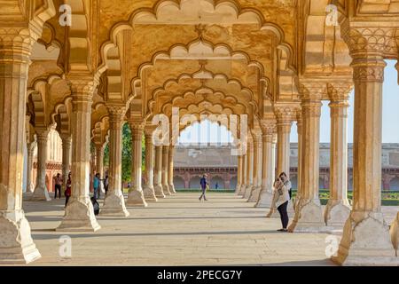 Arga Fort pubblica hall Patrimonio Mondiale dell'UNESCO in India Foto Stock