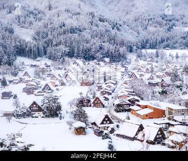 Shirakawa-go - Giappone Foto Stock