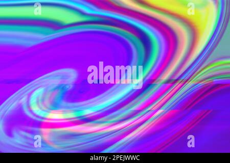 Motion Glitch multicolore sfondo psichedelico testurizzato distorto Foto Stock