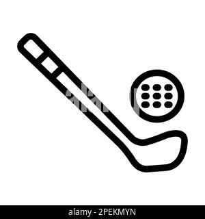 Icona Golf Vector Thick Line per uso personale e commerciale. Foto Stock