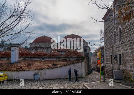 Safranbolu, Karabuk, Turchia - Dicembre 29 2022: Vista esterna di un bagno turco (hamam Cinci in turco) Foto Stock