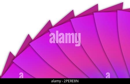 Sfondo astratto con strati di carta rosa. Foto Stock