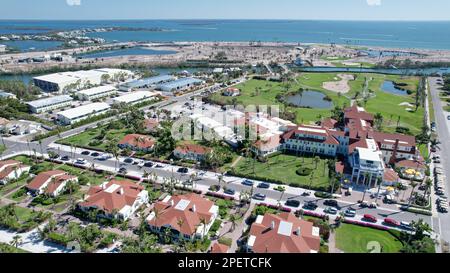 Il Gasparilla Inn and Club Aerial View. Foto Stock