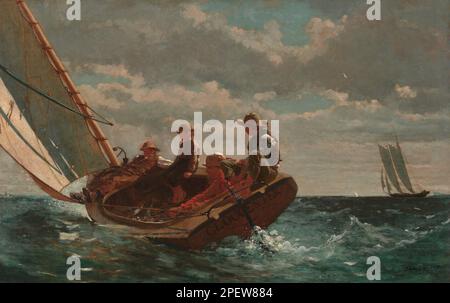 Breezing Up (A Fair Wind), 1873-1876 di Winslow Homer Foto Stock
