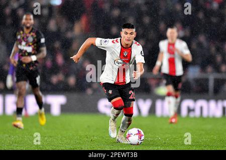 Carlos Alverez di Southampton - Southampton v Brentford, Premier League, St Mary's Stadium, Southampton, Regno Unito - 15th marzo 2023 solo per uso editoriale - si applicano le restrizioni DataCo Foto Stock