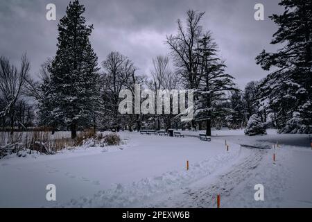 Halifax Public Gardens, sito storico nazionale del Canada Foto Stock