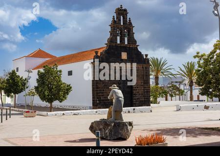 Parroquia de Santa Ana Chiesa cattolica a Casillas del Angel, Fuerteventura, Isole Canarie Foto Stock