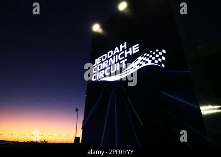 Jeddah, Arabia Saudita. 16th Mar, 2023. Atmosfera del circuito. Campionato del mondo Formula 1, Rd 2, Gran Premio dell'Arabia Saudita, giovedì 16th marzo 2023. Jeddah, Arabia Saudita. Credit: James Moy/Alamy Live News Foto Stock