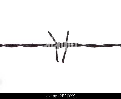 Filo spinato sfondo. Silhouette del filo spinato Foto stock - Alamy