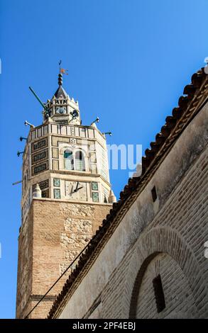 La Grande Moschea di Testour in Tunisia, Nord Africa Foto Stock