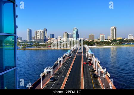 Vista del centro di San Pietroburgo Florida USA Foto Stock