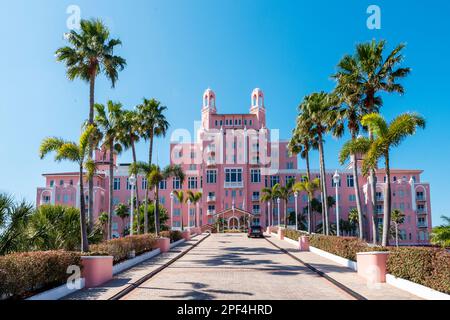 Don Cesar Hotel, Pink Palace, St.Petes Beach, St.Petersburg Florida USA Foto Stock