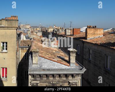 Vista da Porte Cailhau (Palazzo porta) a Bordeaux Foto Stock