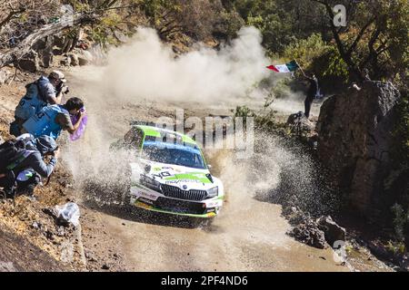 23 NIKOLAY GRYAZIN (ANA), KONSTANTIN ALEKSANDROV (ANA), TOKSPORT WRT 2, SKODA FABIA RS, RC2, Rally2, azione durante il Rally Guanajuato Messico 2023, 3rd° round del Campionato Mondiale Rally Car 2023 WRC, dal 16 al 19 marzo 2023 a Leon, Guanajuato, in Messico - Foto: Nikos Katikis/DPPI/LiveMedia Foto Stock