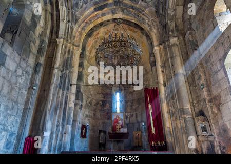 11th ° secolo Monastero di Haghpat, interno, Haghpat, Provincia di Lorikeet, Armenia, Caucaso, Medio Oriente, Patrimonio Mondiale dell'UNESCO Foto Stock