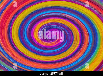 Sfumatura colorata circolare Swirl Design Art. Swirl. Ripetizione senza giunture. Geometria. Disegno grafico dell'illustrazione vettoriale. Illustrazione Vettoriale