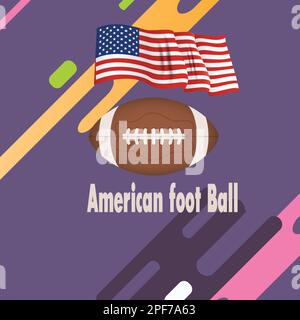 american football league.american football conference.american football vettoriale banner. Illustrazione Vettoriale