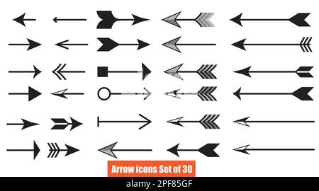 set di frecce vettore e illustrazione per il download gratuito in illustrator Illustrazione Vettoriale