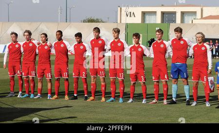 Ness Ziona, Israele. 26th maggio, 2022. Ness Ziona, Israele, 26th 2022 maggio: Azione durante la partita di calcio del Campionato UEFA U17 tra Danimarca e Serbia allo Stadio Nes Tzona di Ness Ziona, Israele. (Alain Schieber/SPP) Credit: SPP Sport Press Photo. /Alamy Live News Foto Stock