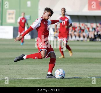 Ness Ziona, Israele. 26th maggio, 2022. Ness Ziona, Israele, 26th 2022 maggio: Azione durante la partita di calcio del Campionato UEFA U17 tra Danimarca e Serbia allo Stadio Nes Tzona di Ness Ziona, Israele. (Alain Schieber/SPP) Credit: SPP Sport Press Photo. /Alamy Live News Foto Stock