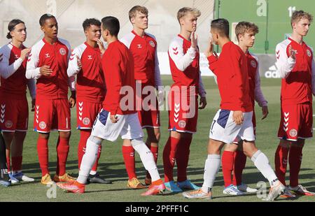 Ness Ziona, Israele. 26th maggio, 2022. Ness Ziona, Israele, 26th 2022 maggio: Azione durante la partita di calcio del Campionato UEFA U17 tra Danimarca e Serbia allo Stadio Nes Tzona di Ness Ziona, Israele. (Alain Schieber/SPP) Credit: SPP Sport Press Photo. /Alamy Live News Foto Stock