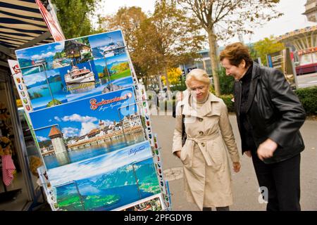 Cartoline da Lucerna, Svizzera Foto Stock