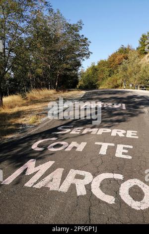 Italia, mercato Saraceno, Memorial Pantani Foto Stock