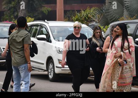 Nuova Delhi, Delhi, India. 17th Mar, 2023. USA Student and Delaegation Visita in parliament House budget session (Credit Image: © Ravi Batra/ZUMA Press Wire) SOLO USO EDITORIALE! Non per USO commerciale! Foto Stock