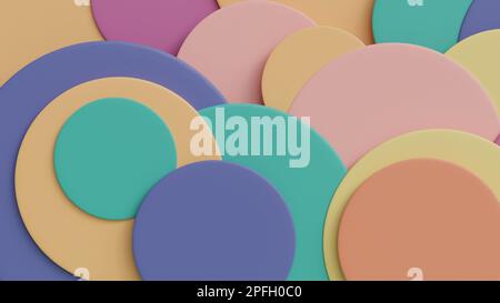 Sfere colorate astratte per il rendering background.3D. Foto Stock