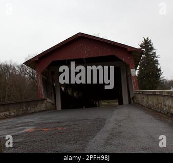 Ponti coperti storici di Lehigh Valley Foto Stock