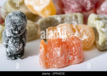 Dolci di Jelly Babies UK Confectionary Sugar tradizionale rivestito di zucchero Foto Stock