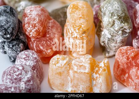 Dolci di Jelly Babies UK Confectionary Sugar tradizionale rivestito di zucchero Foto Stock