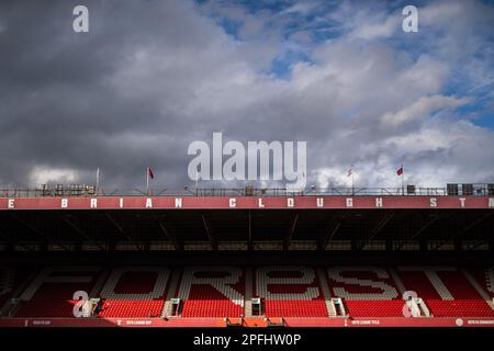 Nottingham, Regno Unito. 17th Mar, 2023. Una visione generale del terreno comunale prima della partita della Premier League Nottingham Forest vs Newcastle United a City Ground, Nottingham, Regno Unito, 17th marzo 2023 (Foto di Ritchie Sumpter/News Images) a Nottingham, Regno Unito il 3/17/2023. (Foto di Ritchie Sumpter/News Images/Sipa USA) Credit: Sipa USA/Alamy Live News Foto Stock