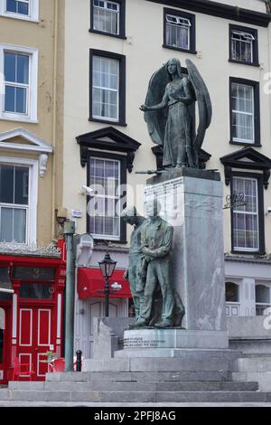 Lusitania Peace Memorial a Casement Square, Cobh, Irlanda Foto Stock