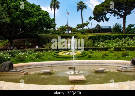 A Catania , Italia, il 08-09-22, Villa Bellini nel centro della città, un bellissimo luogo di svago Foto Stock