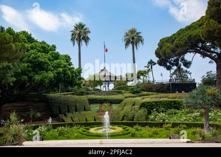 A Catania , Italia, il 08-09-22, Villa Bellini nel centro della città, un bellissimo luogo di svago Foto Stock