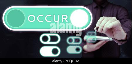 Viene visualizzato il simbolo di testo. Concetto di business in particolare di incidenti e altri eventi imprevisti che si verificano Foto Stock