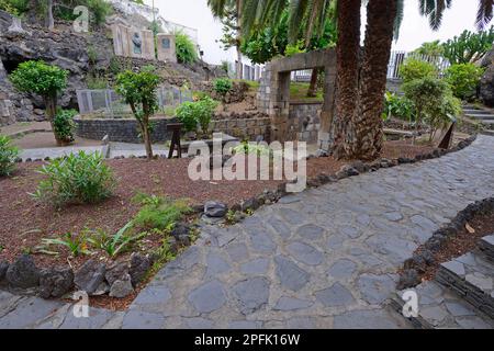 Parque de la Puerta de Tierra, Garachico, Tenerife, Isole Canarie, Spagna Foto Stock