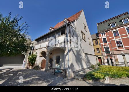 Luther's Birthplace, Lutherstrasse, Luther City Eisleben, Sassonia-Anhalt, Germania Foto Stock