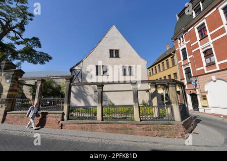 Luther's Birthplace, Lutherstrasse, Luther City Eisleben, Sassonia-Anhalt, Germania Foto Stock