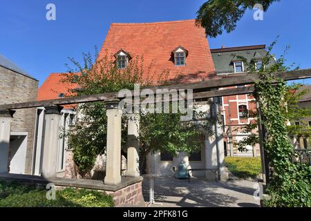 Luther's Birthplace, Lutherstrasse, Luther City Eisleben, Sassonia-Anhalt, Germania Foto Stock