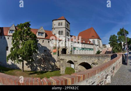 Moritzburg, Friedemann-Bach-Platz, Halle an der Saale, Sassonia-Anhalt, Germania Foto Stock