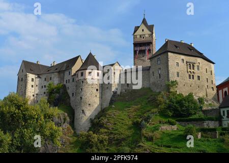 Castello di Loket, Repubblica Ceca Foto Stock